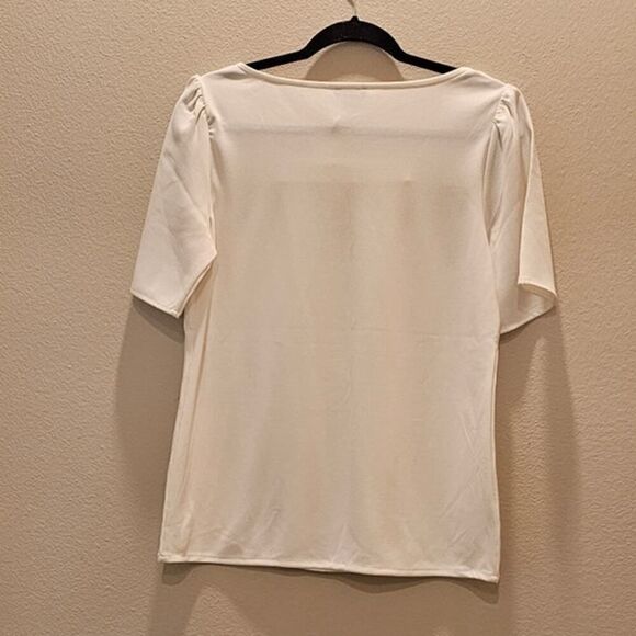 NWT Ann Taylor Square Neck Short Sleeve Top Size XS - Picture 2 of 5